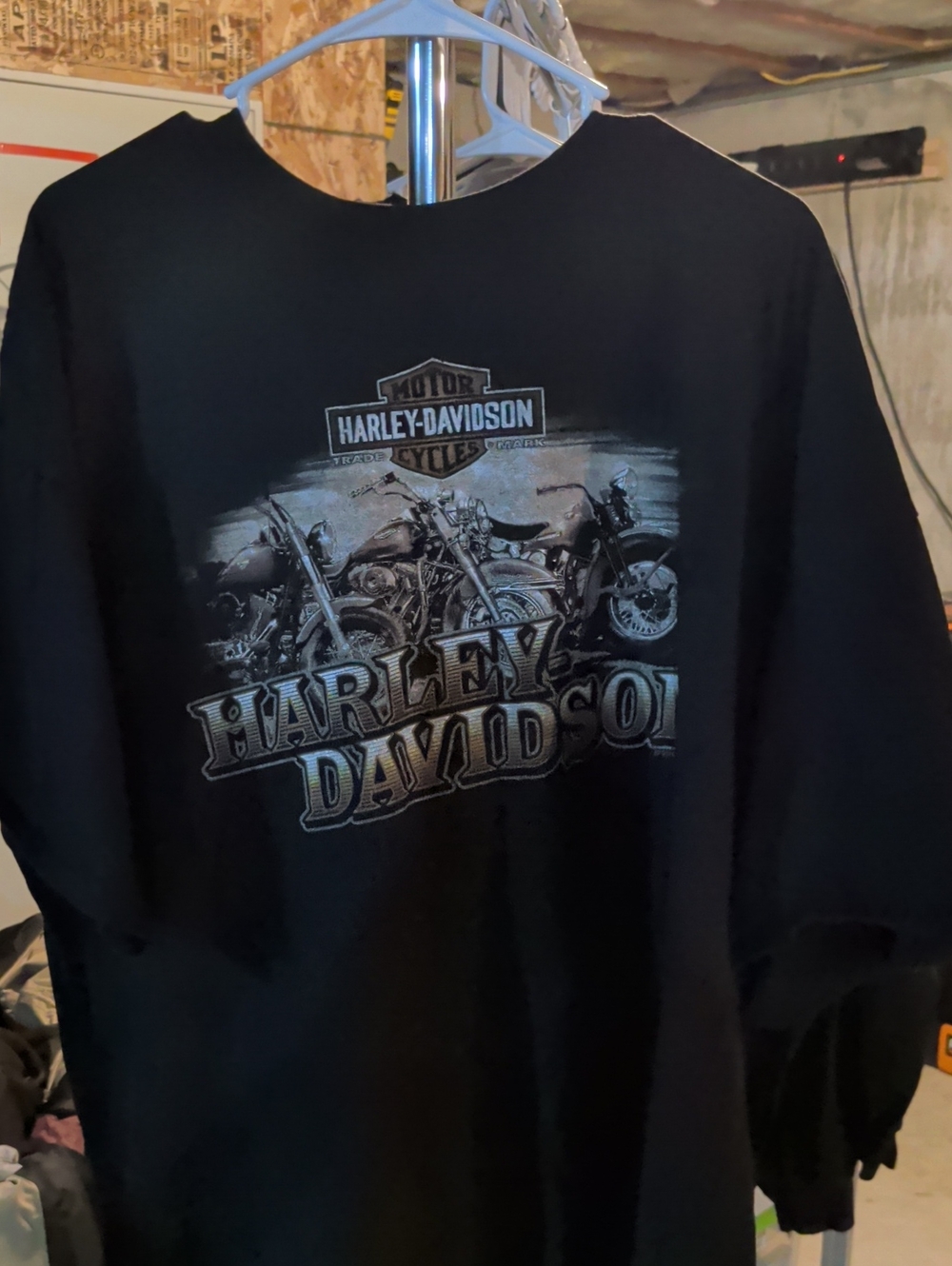 Harley-Davidson Black Motorcycle Graphic Tee